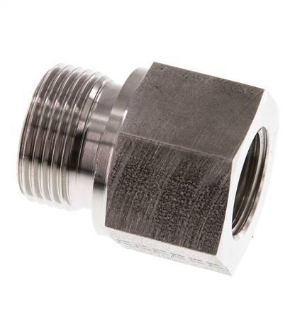 G 3/4'' x G 1/2'' M/F Adaptador reductor de acero inoxidable 400 Bar - Hidráulico