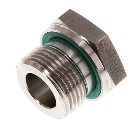 G 3/4'' x G 3/8'' M/F Adaptador reductor de acero inoxidable 400 Bar - Hidráulico