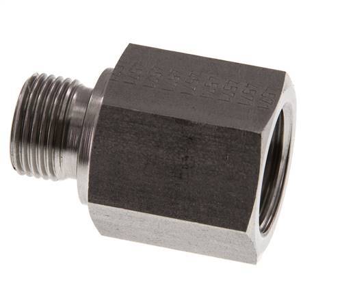 G 3/8'' x G 1/2'' M/F Adaptador reductor de acero inoxidable 630 Bar - Hidráulico