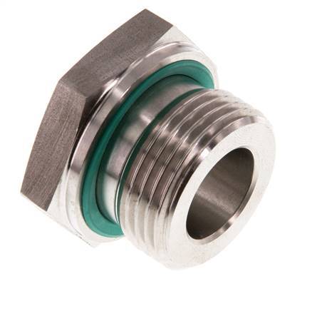 G 1'' x G 1/2'' M/F Adaptador reductor de acero inoxidable 400 Bar - Hidráulico