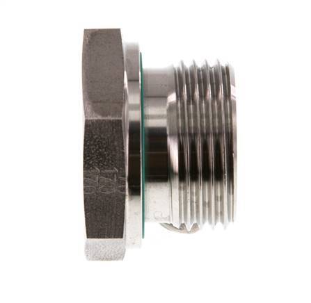 G 1'' x G 3/8'' M/F Adaptador reductor de acero inoxidable 400 Bar - Hidráulico