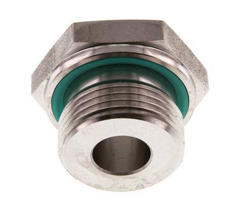 G 1'' x G 3/8'' M/F Adaptador reductor de acero inoxidable 400 Bar - Hidráulico