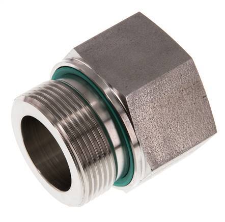 G 1 1/2'' x G 1 1/4'' M/F Adaptador reductor de acero inoxidable 315 Bar - Hidráulico