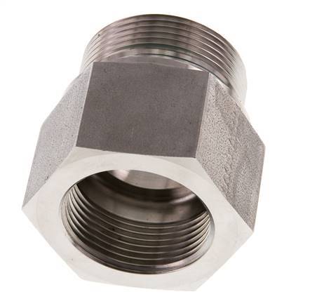 G 1 1/2'' x G 1 1/4'' M/F Adaptador reductor de acero inoxidable 315 Bar - Hidráulico