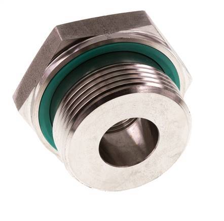 G 1 1/4'' x G 1/2'' M/F Adaptador reductor de acero inoxidable 400 Bar - Hidráulico