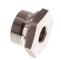 G 1 1/4'' x G 1/2'' M/F Adaptador reductor de acero inoxidable 400 Bar - Hidráulico