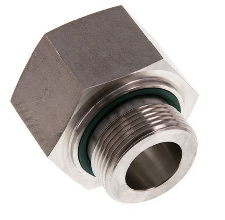 G 1 1/4'' x G 1 1/2'' M/F Adaptador reductor de acero inoxidable 315 Bar - Hidráulico