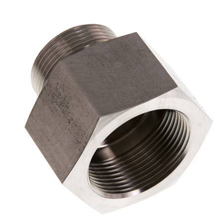 G 1 1/4'' x G 1 1/2'' M/F Adaptador reductor de acero inoxidable 315 Bar - Hidráulico