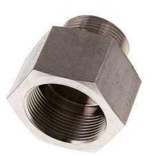 G 1 1/4'' x G 1 1/2'' M/F Adaptador reductor de acero inoxidable 315 Bar - Hidráulico