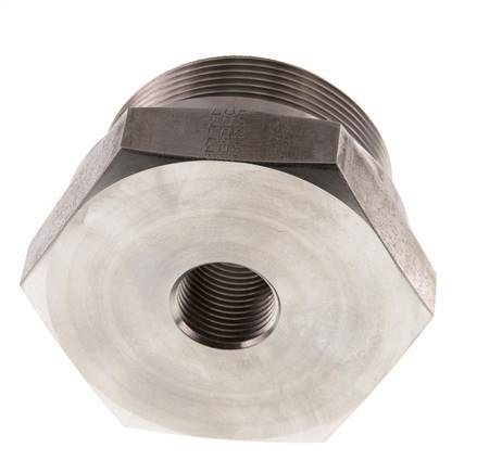 G 2'' x G 1/2'' M/F Adaptador reductor de acero inoxidable 250 Bar - Hidráulico