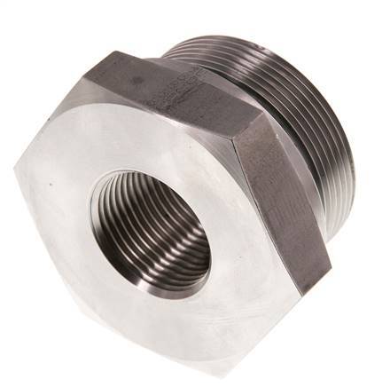 G 2'' x G 1'' M/F Adaptador reductor de acero inoxidable 250 Bar - Hidráulico