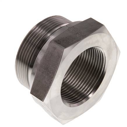 G 2'' x G 1 1/2'' M/F Adaptador reductor de acero inoxidable 250 Bar - Hidráulico