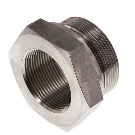 G 2'' x G 1 1/2'' M/F Adaptador reductor de acero inoxidable 250 Bar - Hidráulico