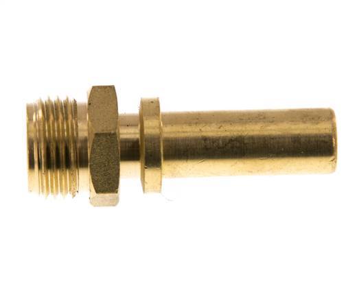 G 1/2'' Macho x 13mm Llave de manguera de latón con collarín de seguridad DIN 2817