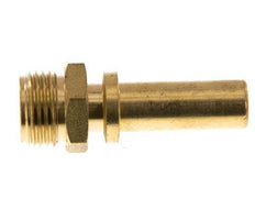 G 1/2'' Macho x 13mm Llave de manguera de latón con collarín de seguridad DIN 2817