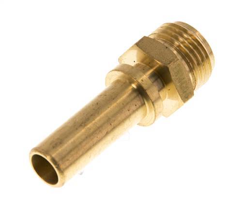 G 1/2'' Macho x 13mm Llave de manguera de latón con collarín de seguridad DIN 2817