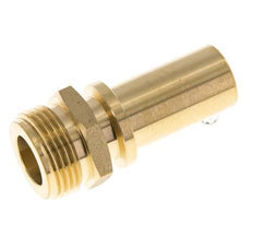 G 3/4'' Macho x 19mm Llave de manguera de latón con collarín de seguridad DIN 2817