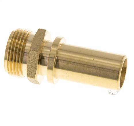 G 3/4'' Macho x 19mm Llave de manguera de latón con collarín de seguridad DIN 2817