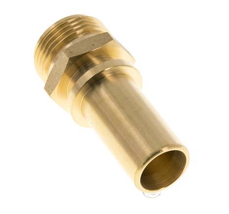 G 3/4'' Macho x 19mm Llave de manguera de latón con collarín de seguridad DIN 2817