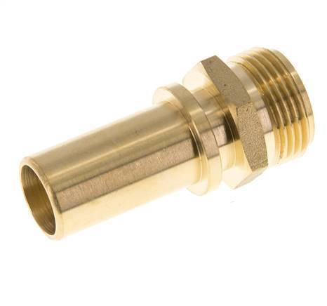 G 3/4'' Macho x 19mm Llave de manguera de latón con collarín de seguridad DIN 2817