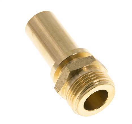 G 3/4'' Macho x 19mm Llave de manguera de latón con collarín de seguridad DIN 2817