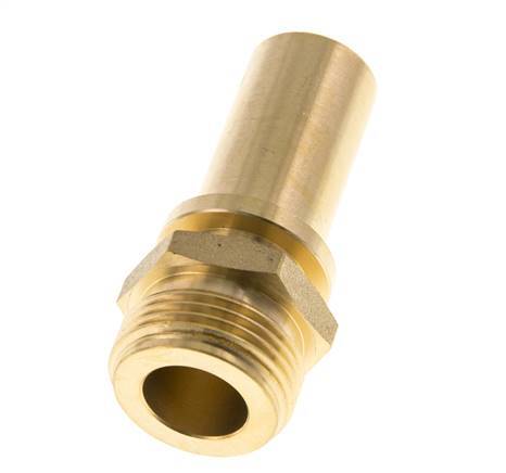 G 3/4'' Macho x 19mm Llave de manguera de latón con collarín de seguridad DIN 2817
