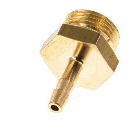 G 3/8'' Male x 4mm Brass Hose barb 16 Bar [5 Pieces]