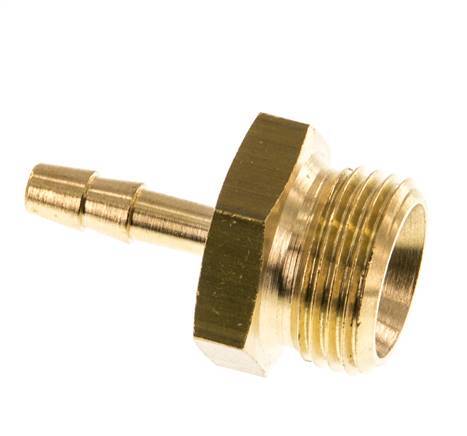 G 3/8'' Male x 4mm Brass Hose barb 16 Bar [5 Pieces]