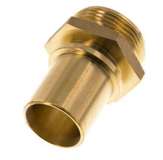 G 1 1/4'' Macho x 32mm Llave de manguera de latón con collarín de seguridad DIN 2817