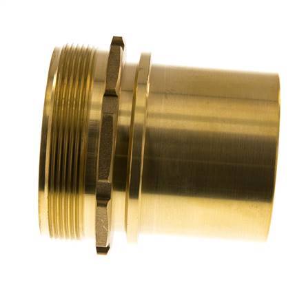 G 3'' Macho x 75mm Llave de manguera de latón con collarín de seguridad DIN 2817