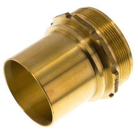 G 3'' Macho x 75mm Llave de manguera de latón con collarín de seguridad DIN 2817