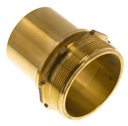 G 3'' Macho x 75mm Llave de manguera de latón con collarín de seguridad DIN 2817