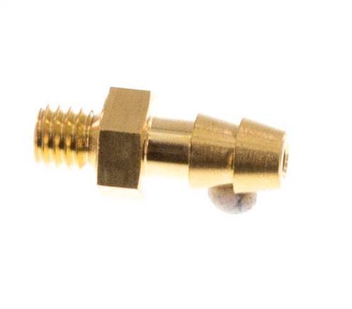 M3 Male x 3mm Brass Hose barb 10 Bar [5 Pieces]