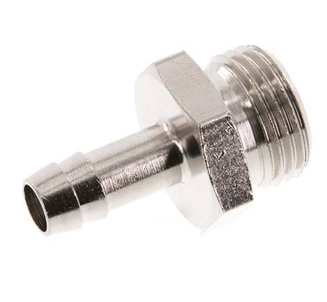 G 1/2'' Male x 9mm Nickel plated Brass Hose barb 16 Bar [2 Pieces]