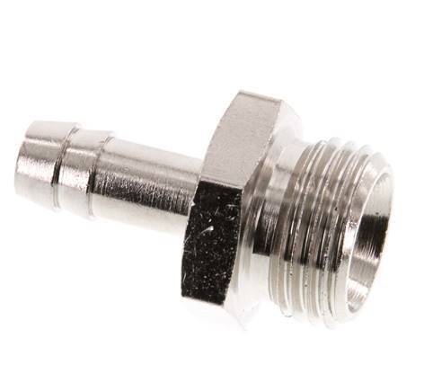 G 1/2'' Male x 9mm Nickel plated Brass Hose barb 16 Bar [2 Pieces]
