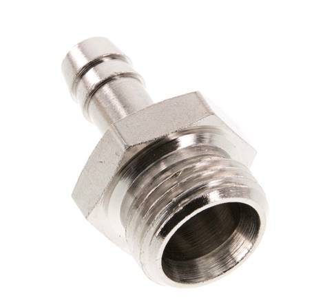 G 1/2'' Male x 9mm Nickel plated Brass Hose barb 16 Bar [2 Pieces]