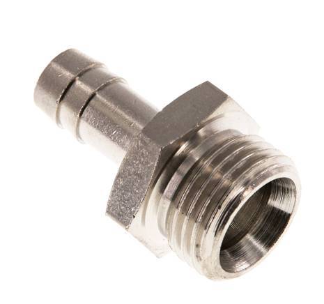 G 1/2'' Male x 10mm Nickel plated Brass Hose barb 16 Bar [2 Pieces]