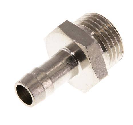G 1/2'' Male x 10mm Nickel plated Brass Hose barb 16 Bar [2 Pieces]