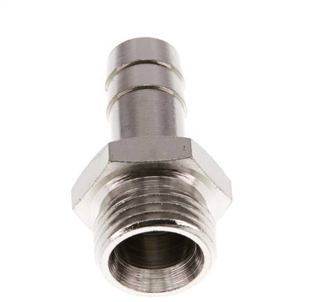 G 1/2'' Male x 13mm Nickel plated Brass Hose barb 16 Bar [2 Pieces]
