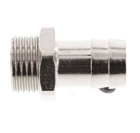 G 1/2'' Male x 16mm Nickel plated Brass Hose barb 16 Bar [2 Pieces]
