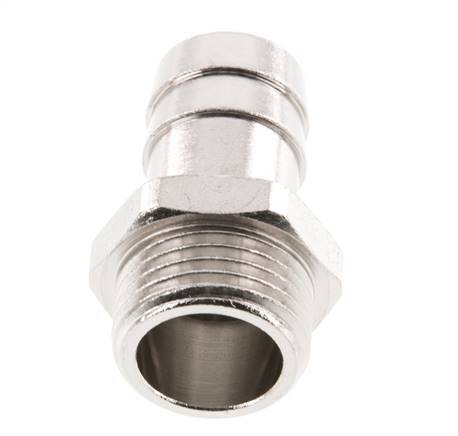 G 1/2'' Male x 16mm Nickel plated Brass Hose barb 16 Bar [2 Pieces]