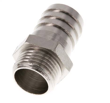 G 1/2'' Macho x 19mm Latón niquelado Llave de manguera 16 Bar