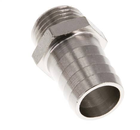 G 1/2'' Macho x 19mm Latón niquelado Llave de manguera 16 Bar