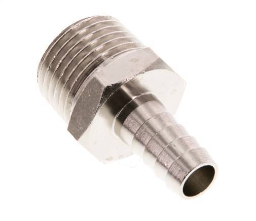 R 1/2'' Male x 10mm Nickel plated Brass Hose barb 16 Bar [2 Pieces]