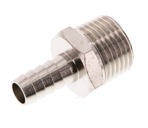 R 1/2'' Male x 10mm Nickel plated Brass Hose barb 16 Bar [2 Pieces]