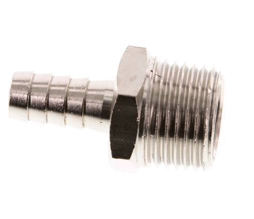 R 1/2'' Male x 10mm Nickel plated Brass Hose barb 16 Bar [2 Pieces]