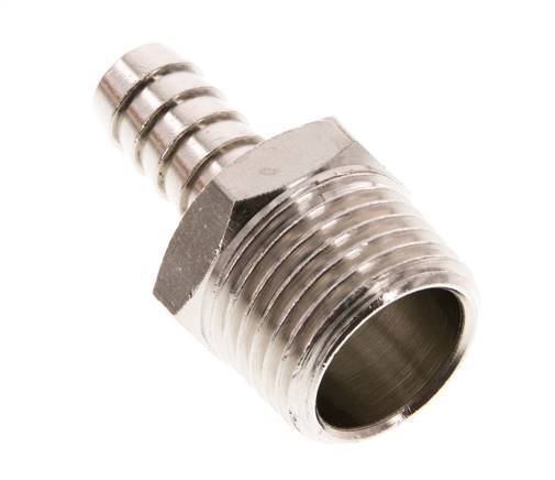 R 1/2'' Male x 10mm Nickel plated Brass Hose barb 16 Bar [2 Pieces]