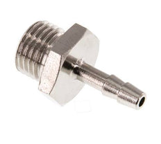G 1/4'' Male x 4mm Nickel plated Brass Hose barb 16 Bar [5 Pieces]