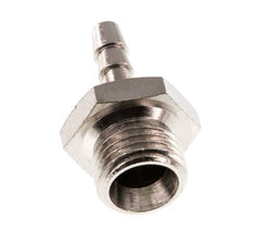 G 1/4'' Male x 4mm Nickel plated Brass Hose barb 16 Bar [5 Pieces]