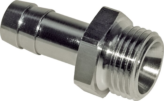 G 1/2'' Male x 16mm Nickel plated Brass Hose barb 16 Bar [2 Pieces]